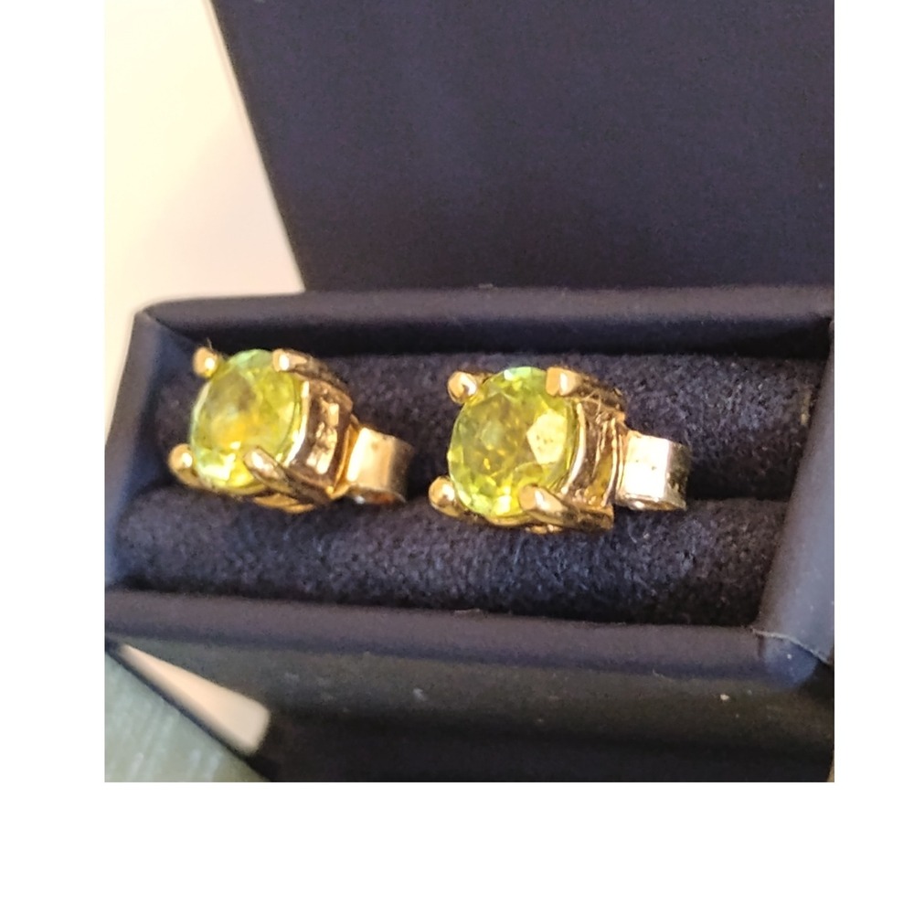 ❤️925 Sterling Silver & Gold Vermeil Earrings Bundle garnet peridot preppy soft